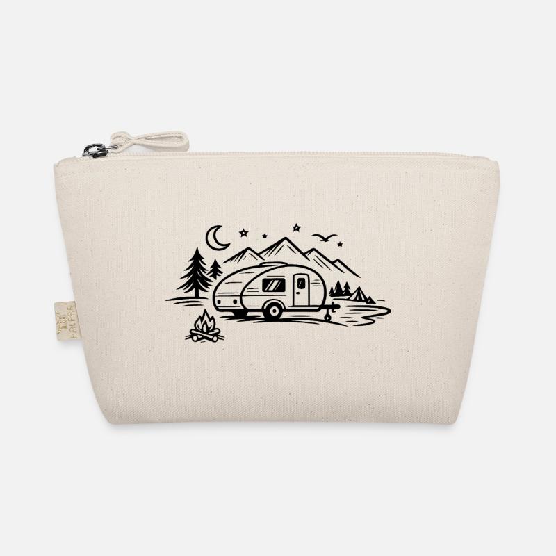 Camping Trailer Landscape Organic Pouch