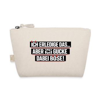 Ich mach das lustiger Büro Spruch - Bio-Täschchen - Natur - Vorne