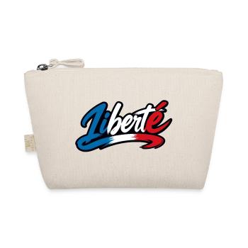 Liberté Tricolore France – Typographie Brush - Trousse biologique - nature - Devant