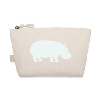 Silhouette de l’hippopotame bleu - Trousse biologique - nature - Devant