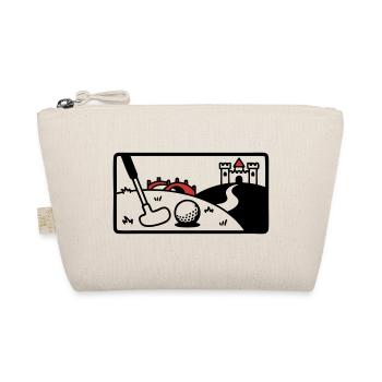 Minigolf Retro Cartoon Golfball JGA Team - Bio-Täschchen - Natur - Vorne