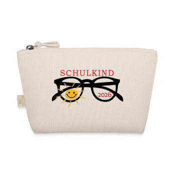 coole Sonnenbrille Schulkind  - Bio-Täschchen - Natur - Vorne