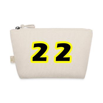 22 Zahl symbol - Bio-Täschchen - Natur - Vorne