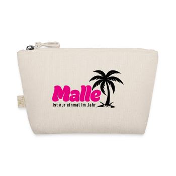 Malle ist nur einmal im Jahr 2026 - pink - Bio-Täschchen - Natur - Vorne