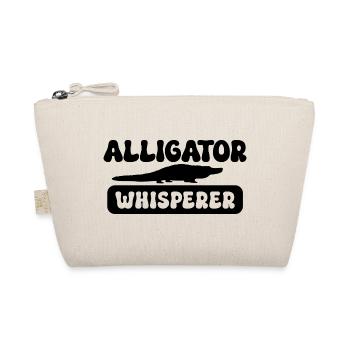 Alligator Whisperer – Lustiges Reptilien Design - Bio-Täschchen - Natur - Vorne
