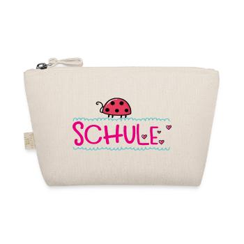Schule  mit Glück - Bio-Täschchen - Natur - Vorne