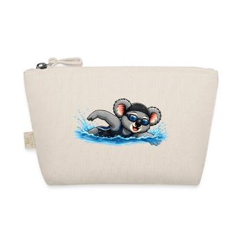 Süßer Koala beim Schwimmen - Bio-Täschchen - Natur - Vorne