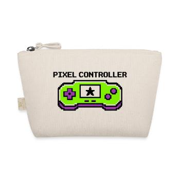 Pixel Controller Logo Grafik - Bio-Täschchen - Natur - Vorne
