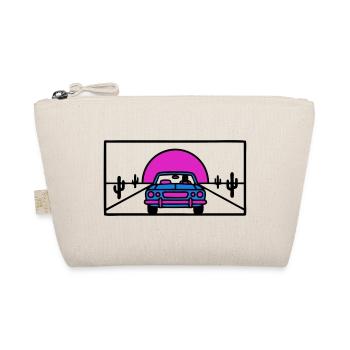Desert Highway Car Logo - Organic Pouch - nature - Front