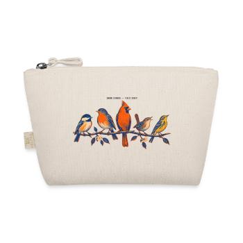 Birds on a branch – a colorful nature motif - Organic Pouch - nature - Front