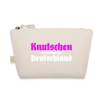 Knutschen ist wichtiger als Deutschland - Bio-Täschchen - Natur - Vorne
