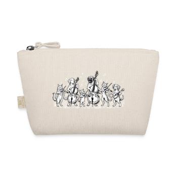 Vintage Dog and Cat String Band – Kontrabassist - Bio-Täschchen - Natur - Vorne