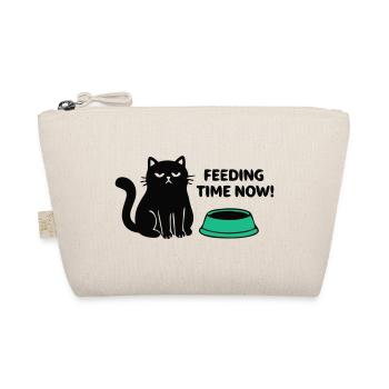 Boese Katze Schriftzug - Bio-Täschchen - Natur - Vorne