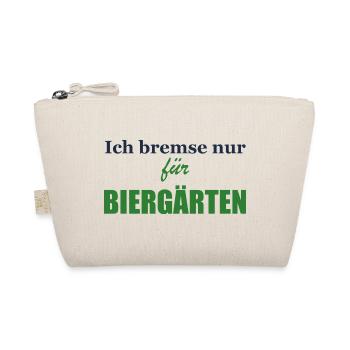 Ich bremse nur für Biergärten - Bio-Täschchen - Natur - Vorne