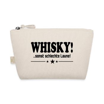 Whisky trinken Schlechte Laune Alkohol Saufen - Bio-Täschchen - Natur - Vorne