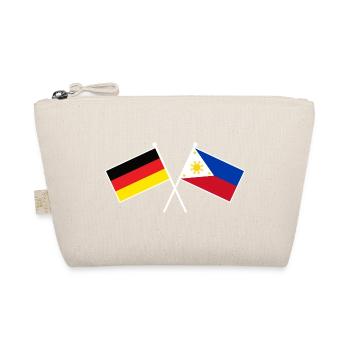 Germany x Philippines Crossed Friendship Flags - Bio-Täschchen - Natur - Vorne