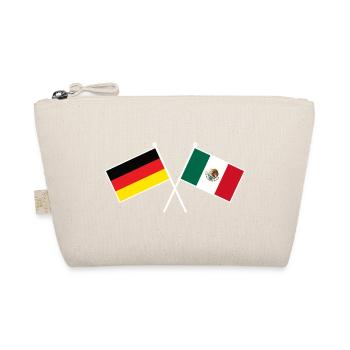 Germany x Mexico Crossed Friendship Flags - Bio-Täschchen - Natur - Vorne