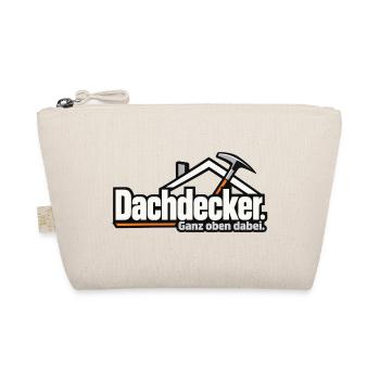 Dachdecker. Ganz oben dabei. – Lustiger Dachdecker - Bio-Täschchen - Natur - Vorne