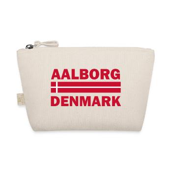 Aalborg-Dänemark-Flaggenmotiv - Bio-Täschchen - Natur - Vorne