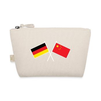 Germany x China Friendship Flags - Bio-Täschchen - Natur - Vorne
