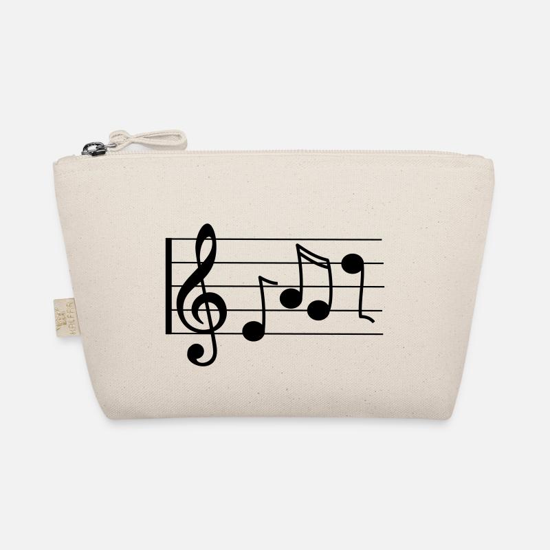 Treble staff with notes Organic Pouch