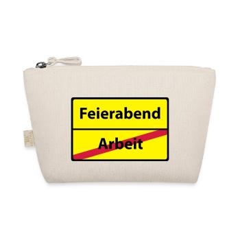 Arbeit Feierabend - Bio-Täschchen - Natur - Vorne