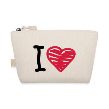 I_love - Organic Pouch - nature - Front