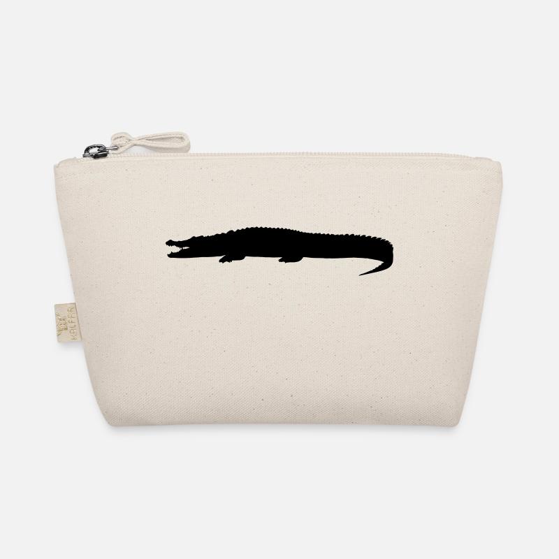 crocodile silhouette Organic Pouch