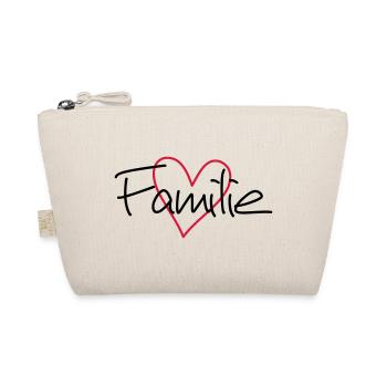 Family heart love community cohesion - Organic Pouch - nature - Front