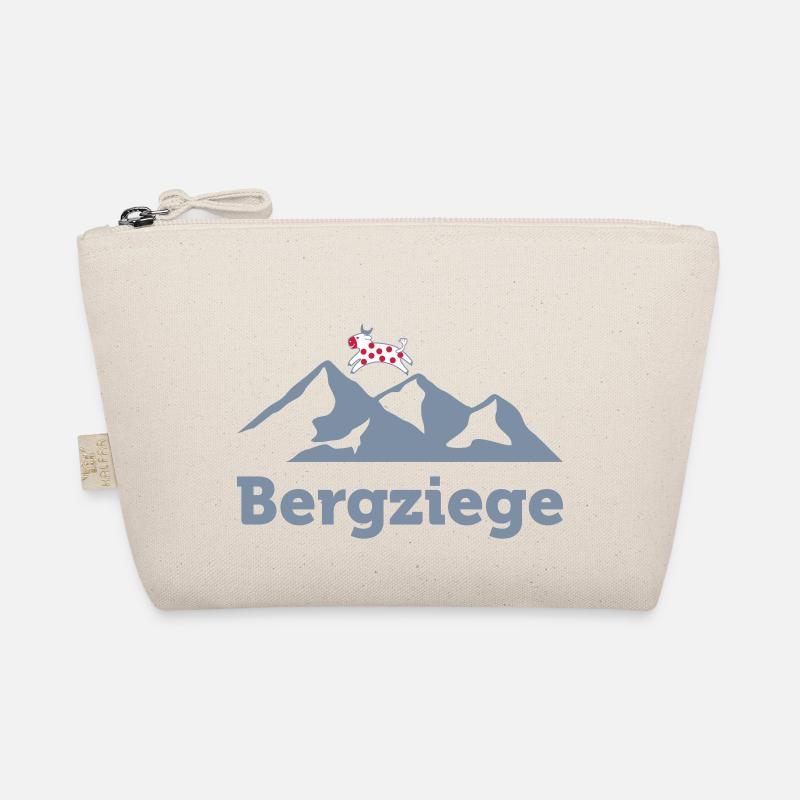 Bergziege Design für Kletterer - Bio-Täschchen - Natur