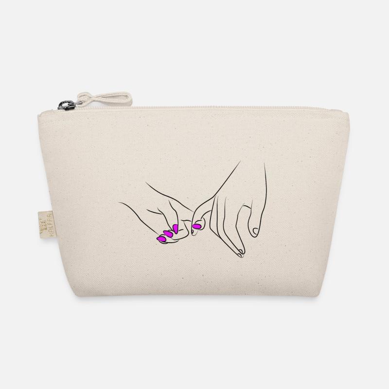 Holding Hands Couple Romantic Organic Pouch