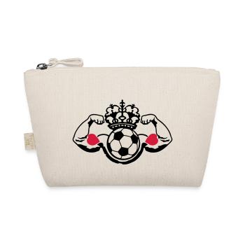 Fußball Fußball Krone Krone Muskel bo - Bio-Täschchen - Natur - Vorne