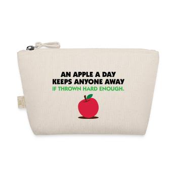 An apple a day keeps everyone away! - Organic Pouch - nature - Front
