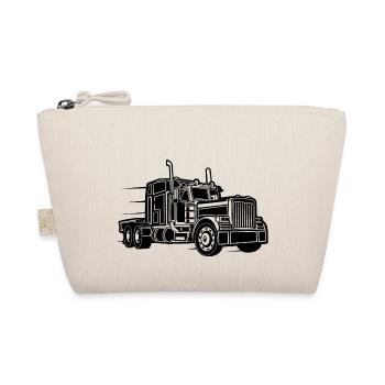 Truck / Lkw 03_schwarz - Bio-Täschchen - Natur - Vorne