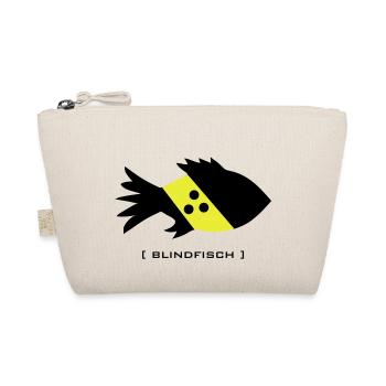 blindfisch fisch blind doof depp blinder - Bio-Täschchen - Natur - Vorne