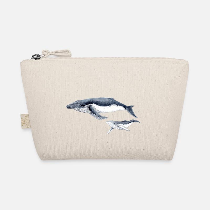 Buckelwal - baleine à bosse Buckelwal Bio-Täschchen