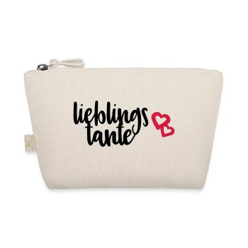 Lieblingstante Tante Tanten Sprüche Geschenk - Bio-Täschchen - Natur - Vorne