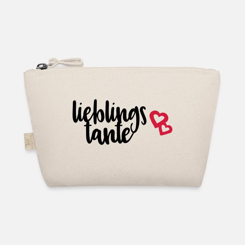 Lieblingstante Tante Tanten Sprüche Geschenk - Bio-Täschchen - Natur