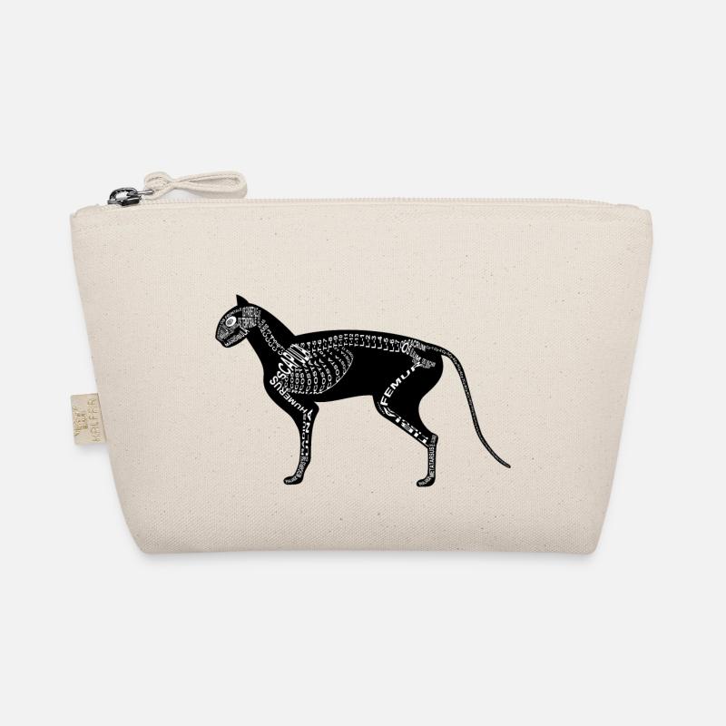 Cat Skeleton Organic Pouch