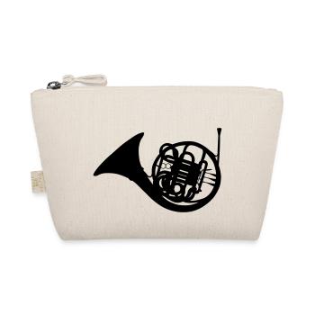 Horn Musikinstrument - Bio-Täschchen - Natur - Vorne