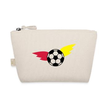 Soccer Flying Ball Flag Championship - Organic Pouch - nature - Front