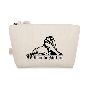 Lion de Belfort + texte gothique - Trousse biologique - nature - Devant