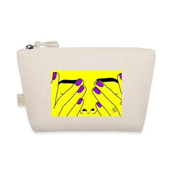 Face yellow - Organic Pouch - nature - Front