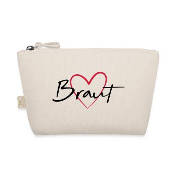 Braut Herz Junggesellinnenabschied - Bio-Täschchen - Natur - Vorne