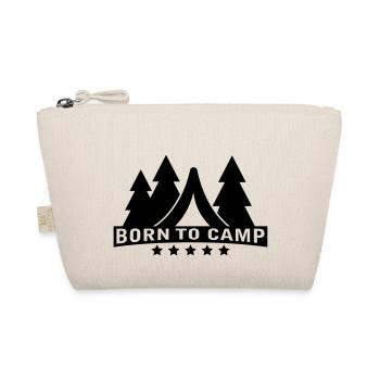 born_to_camping__f1 - Organic Pouch - nature - Front