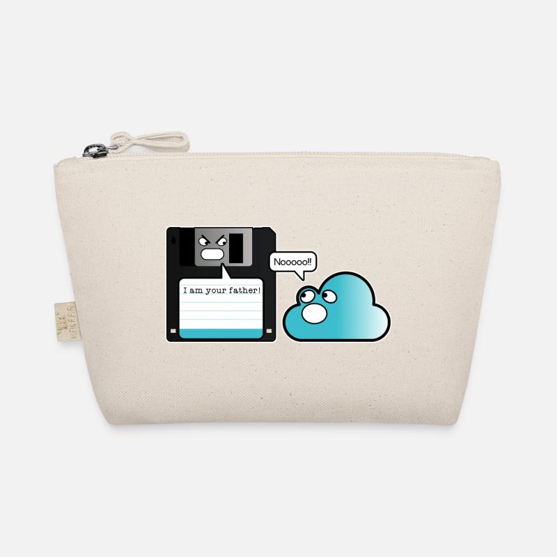 Floppy cloud memory father computer joke Organic Pouch