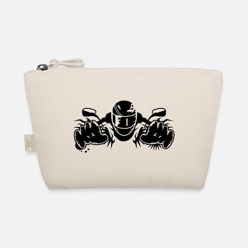 ride a motorcycle Organic Pouch