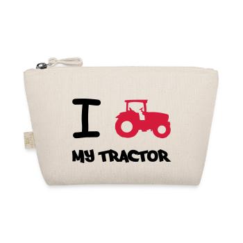 i_love_my_tractor - Bio-Täschchen - Natur - Vorne