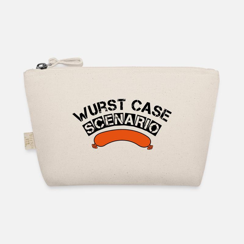Wurst case scenario grillen BBQ Griller Geschenk - Bio-Täschchen - Natur