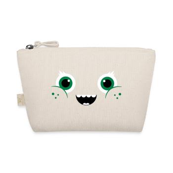 Funny & Cute Kawaii Comic Face / Smiley - Bio-Täschchen - Natur - Vorne